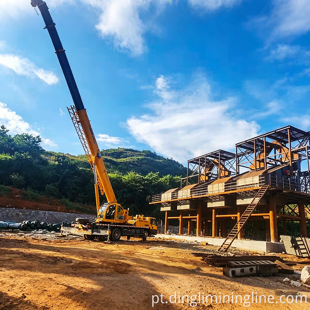 modular aggregate crushing line